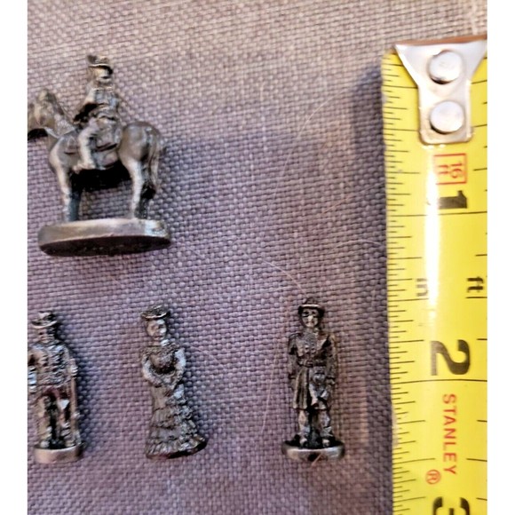 Vintage The Americana Solid Pewter Collection Pony Express 5 Figures 1992 new - Picture 10 of 10